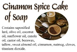 Cinnamon Spice Cake of Soap.