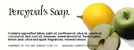 percyval soap label