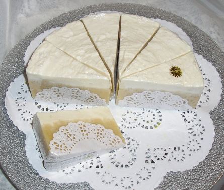 Sweet almond cake of soap.